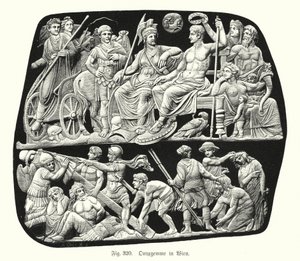 Gemma Augustea, oude Romeinse onyx reliëf cameo gegraveerde edelsteen (gravure)