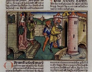 Genesis 39 19-23 Onschuldige Jozef wordt gevangengezet, uit de 