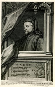 Geoffrey Chaucer door German School