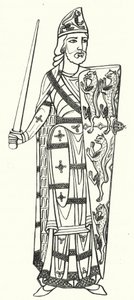 Geoffrey Plantagenet, graaf van Anjou (gravure) door German School