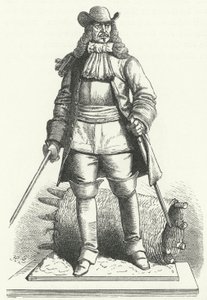 Georg von Derfflinger, Duitse veldmaarschalk in het leger van Brandenburg-Pruisen (gravure) door German School