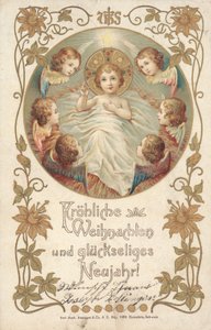 Duitse kerstkaart door German School