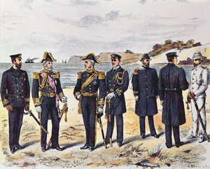 Duitse marine-uniformen, eind 19e eeuw