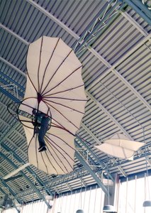 Zweefvliegtuig gemaakt voor Otto Lilienthal, c.1891