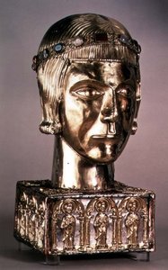 Gouden hoofd van St. Eustace, ca. 1210, Duitsland