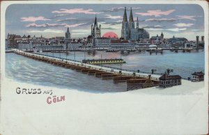 Wenskaart van Keulen, voor 1900