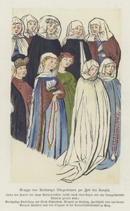 Groep vrouwen van Constance ten tijde van het Concilie van Constance