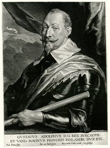 Gustaaf II Adolf, Koning van Zweden door German School