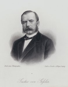 Gustav von Gossler, Duitse advocaat en bestuurder (gravure) door German School