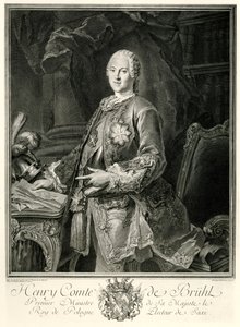 Heinrich Graf Brühl door German School