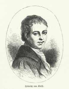 Heinrich von Kleist, Duitse dichter, dramaturg, romanschrijver en schrijver van korte verhalen (litho)
