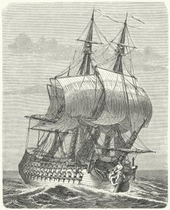 Hercule, Franse 58-kanons fregat door German School