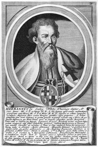 Hermann van Salza (xylografie) door German School