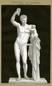 Hermes en de baby Dionysos toegeschreven aan Praxiteles c.1895