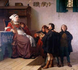 Historisch thema, 1872 door German School