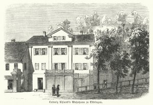 Huis van de Duitse dichter, filoloog en literatuurhistoricus Ludwig Uhland, Tübingen door German School