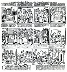 Hostieschennis door de Joden van Passau in 1477