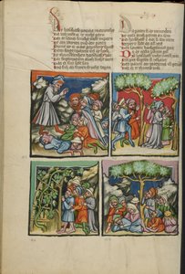 Verlichtingen uit Weltchronik Ms 33 fol. 135v door German School