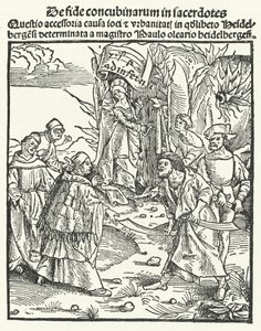 Illustratie uit een werk van Jakob Wimpfeling (gravure) door German School