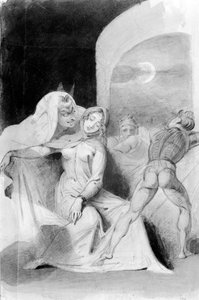 Illustratie uit de Faust, 19e Eeuw