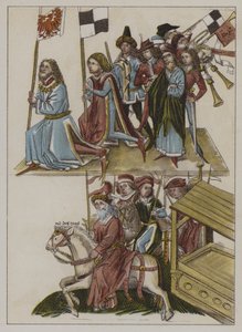 Investituur van Frederik I van het huis Hohenzollern als keurvorst van Brandenburg op het Concilie van Konstanz door German School