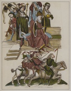 Investituur van Frederik I van het huis Hohenzollern als keurvorst van Brandenburg op het Concilie van Konstanz, 18 april 1417 door German School
