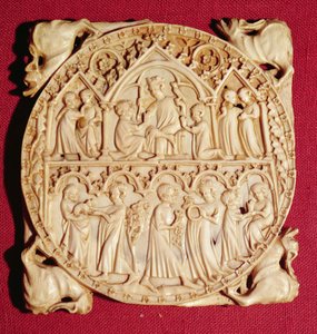 Ivoren spiegelkist, ca. 1360-70