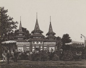 Japanse porseleinen paviljoen vissers