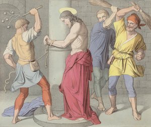Jezus wordt gegeseld aan de pilaar