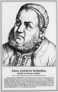 Johann Friedrich der Großmütige, Keurvorst en Hertog van Saksen