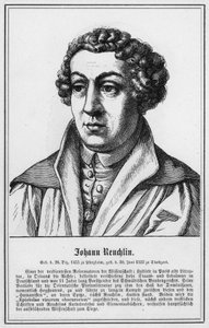 Johann Reuchlin (gravure) door German School