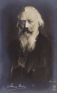 Johannes Brahms, Duitse componist en pianist (1833-1897) door German School