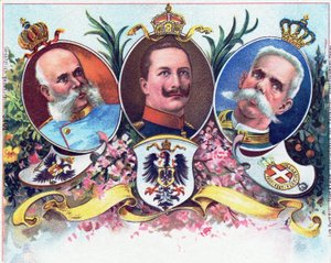 Kaiser Wilhelm II en zijn bondgenoten, 1899 door German School