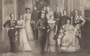Keizer Wilhelm II van Duitsland en zijn gezin door German School