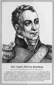 Karl August Vorst van Hardenberg (gravure)