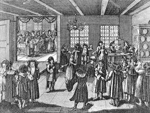 Ketubah door Georg Puschner uit Kirchners Jüdisches Ceremoniel, 1726 door German School