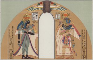 Koning Amenhotep I en zijn vrouw
