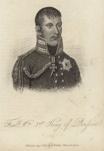 Koning Frederik Willem III van Pruisen door German School