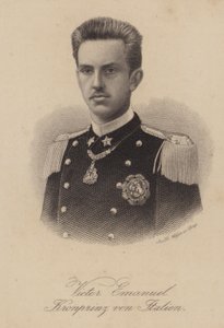 Koning Victor Emmanuel III van Italië als Kroonprins door German School