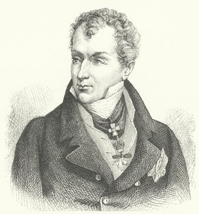 Klemens von Metternich, Prins van Metternich-Winneburg, Duitse diplomaat en staatsman (gravure) door German School