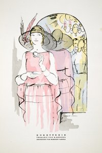 Koketterie, Theejurk door M. Gerstel, uit Styl, 1922 (pochoir print)