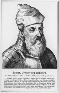 Konrad, Vrijheer van Boineburg (gravure) door German School