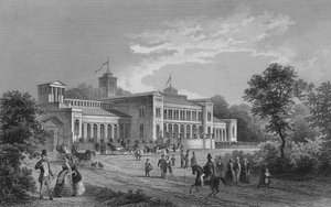 Kroll Opera House, Berlijn (staalgravure) door German School