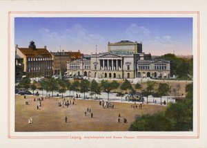 Leipzig, Augustusplatz en Neues Theater