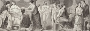 Leven in het oude Rome. Illustratie voor Bilder-Atlas