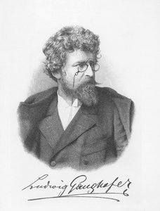 Ludwig Ganghofer (gravure) door German School
