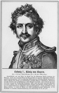 Ludwig I, Koning van Beieren (gravure)