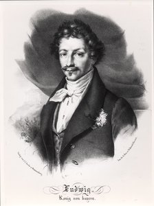 Ludwig I van Beieren (25 aug 1786 - 29 feb 1868) door German School