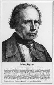Ludwig Uhland (gravure) door German School
