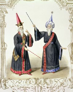 Goochelaars op het Carnaval in Berlijn, 1836 door German School